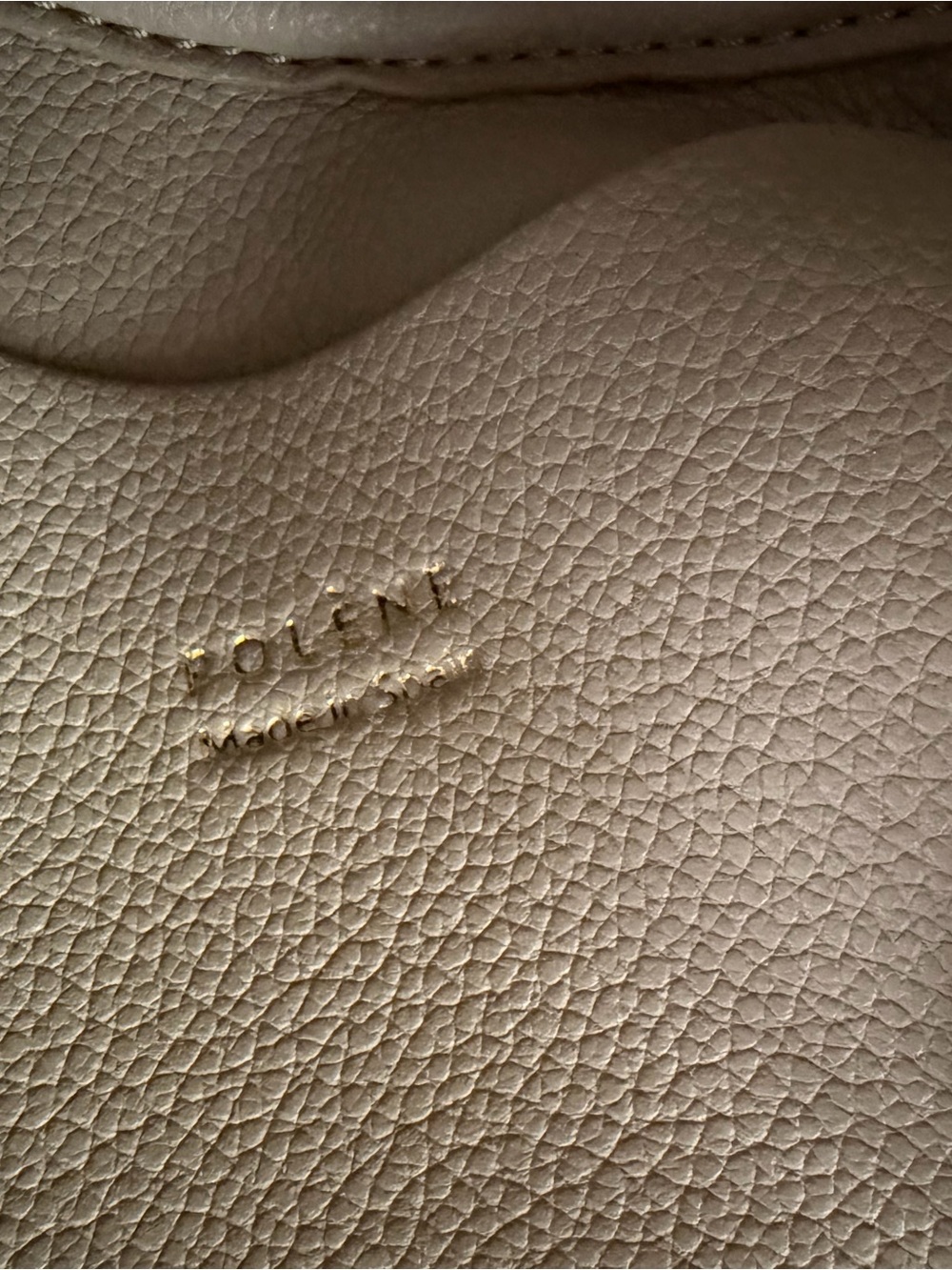 Polène Tonca Shoulder Bag in Light Taupe - Picture 6 of 7